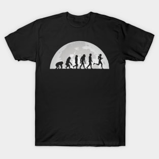 Running Evolution Moon for Runners T-Shirt